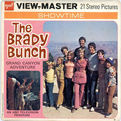 The Brady Bunch - View-Master 3 Reel Packet - 1970s - Vintage - (ECO-B568-G3A)
