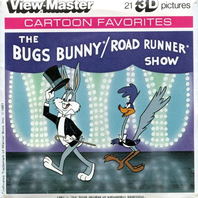 The Bugs Bunny and Road Runner Show - View-Master 3 Reel Packet - 1970s - Vintage - (PKT-M10-V1nk) Packet 3Dstereo 