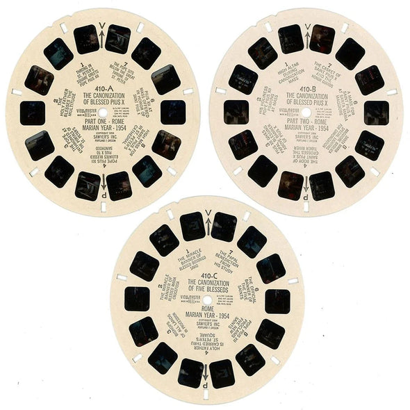 The Canonization of Blessed Pius X - View-Master 3 Reel Packet - 1950s - Vintage - (ECO-CANON-S2)