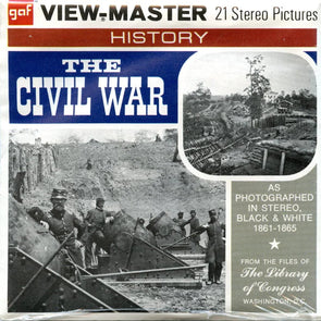 The Civil War - View-Master 3 Reel Packet - 1970s - Vintage - (PKT-B790-G3mint) Packet 3Dstereo 