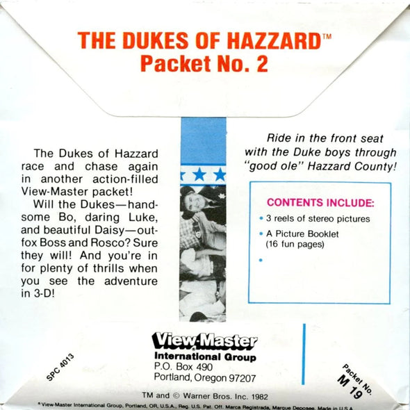 The Dukes of Hazzard - View-Master 3 Reel Packet - 1980s - Vintage - (zur Kleinsmiede) - (M19-V2nk) Packet 3dstereo 