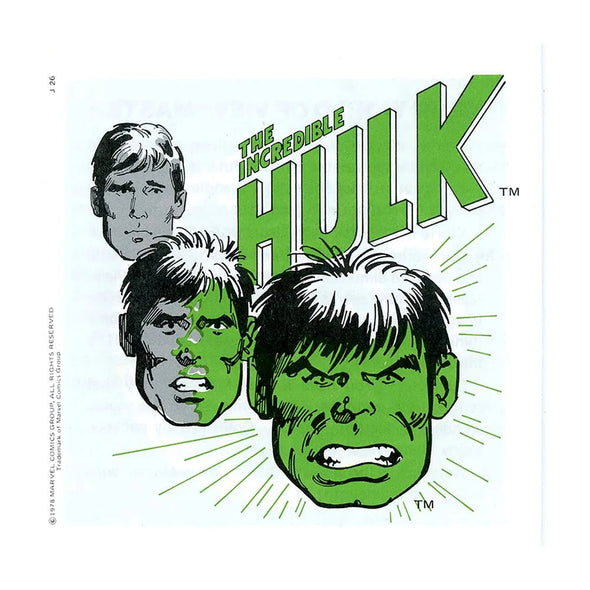 The Incredible Hulk - View-Master 3 Reel Packet - 1970s - Vintage - (ECO-J26-G6) Packet 3Dstereo 