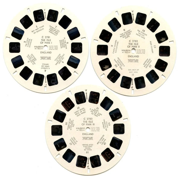 The Isle of Man - View-Master 3 Reel Packet - 1950s Views - Vintage - (PKT-C278-BS4) Packet 3Dstereo 