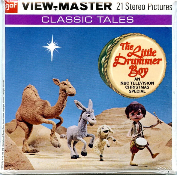 The Little Drummer Boy - View-Master 3 Reel Packet - 1970s - Vintage - (PKT-B871-G3Amint) Packet 3dstereo 