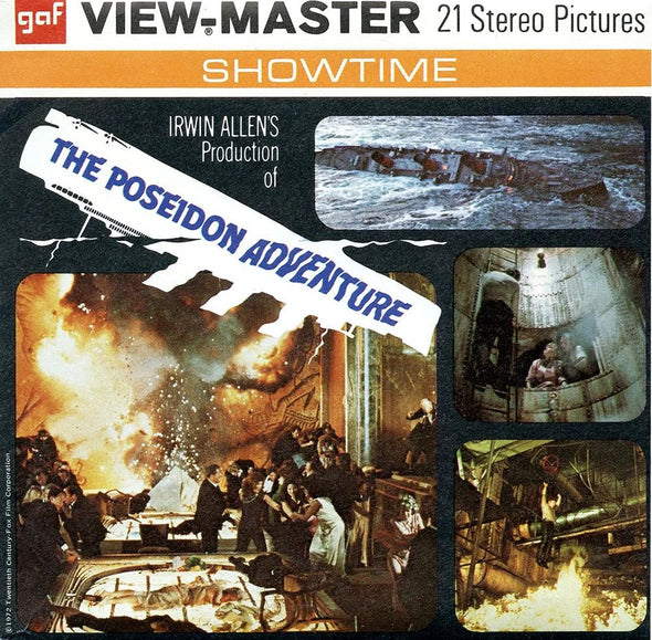 The Poseidon Adventure - View-Master 3 Reel Packet -1970s - vintage - (B391-G3) Packet 3Dstereo 