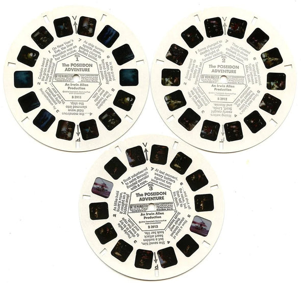 The Poseidon Adventure - View-Master 3 Reel Packet -1970s - vintage - (B391-G3) Packet 3Dstereo 