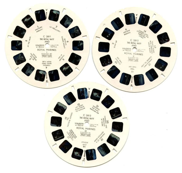 The Royal Navy and Royal Marines - View-Master 3 Reel Packet - 1960s Views - Vintage - (ECO-C281-BS5) Packet 3dstereo 