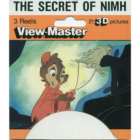 The Secret of Nimh - View-Master 3 Reel Set on Card - vintage - (4008) VBP 3Dstereo.com 
