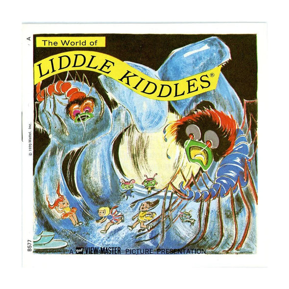 The World of Liddle Kiddles - View-Master 3 Reel Packet - 1970s - Vintage - (ECO-B577-G3A) Packet 3Dstereo 