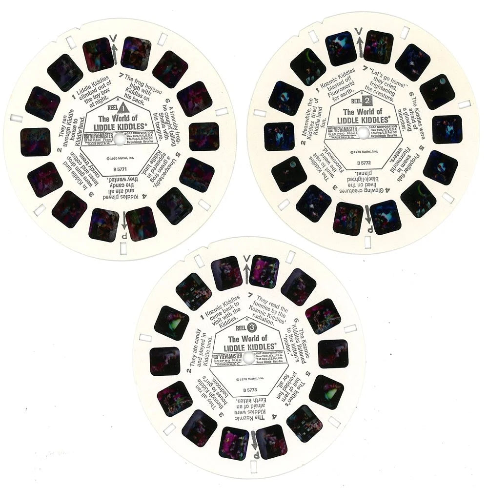 The World of Liddle Kiddles - View-Master 3 Reel Packet - 1970s - Vintage -  (ECO-B577-G3A)
