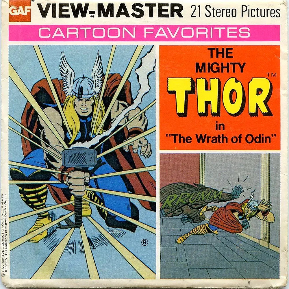 THOR - View-Master 3 Reel Packet - 1970s views - vintage - (ECO-H39-G5 –