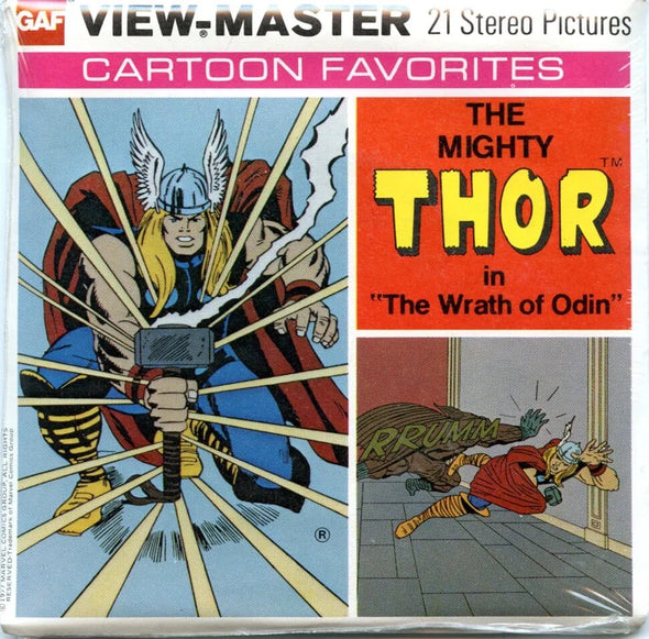 THOR - View-Master 3 Reel Packet - 1970s - Vintage - (PKT-H39-G5m) Packet 3dstereo 