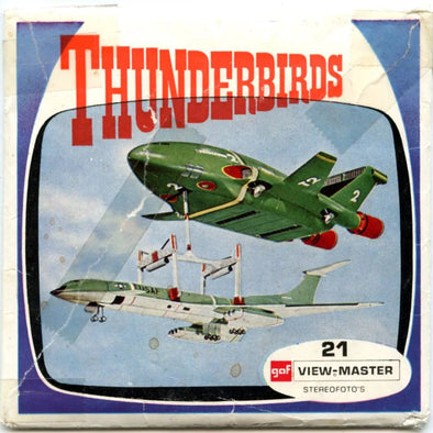 Thunderbirds - View-Master 3 Reel Packet - 1970 - vintage - (ECO-B453N-BG1) Packet 3dstereo 