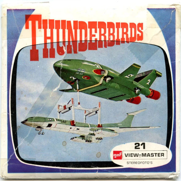 Thunderbirds - View-Master 3 Reel Packet - 1970 - vintage - (ECO-B453N-BG1)
