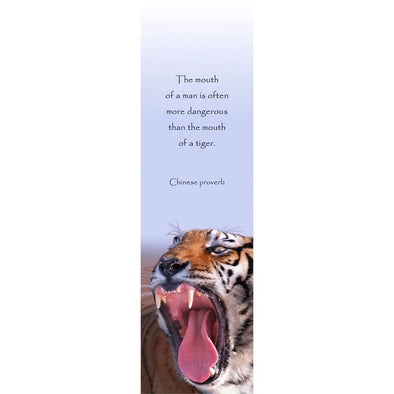 TIGER ROARING - 3D Lenticular Bookmark -NEW Bookmarks 3Dstereo 