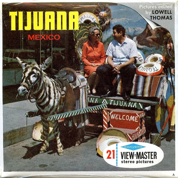 TIJUANA- Mexico - View-Master 3 Reel Packet - 1960s views - vintage - (PKT-B005-S6A)