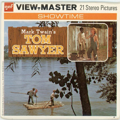 Mark Twain's - Tom Sawyer - View-Master 3 Reel Packet - 1970s - vintage - (B340-G3A) Packet 3Dstereo 