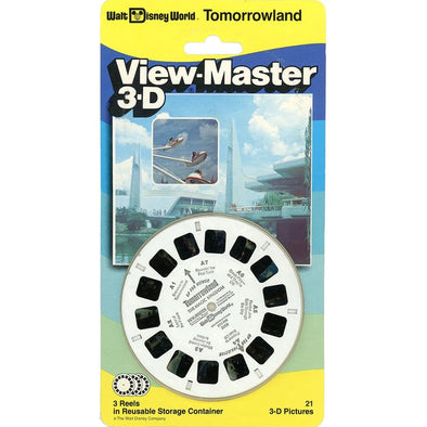 Tomorrowland - Disney World - View-Master 3 Reel Set on Card - NEW - (VBP-3068)