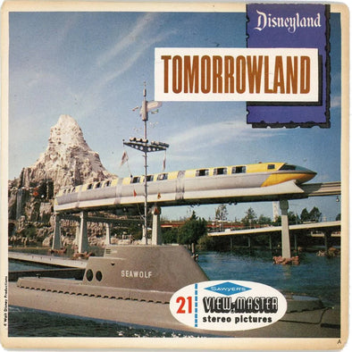 Tomorrowland - Disneyland - View-Master - Vintage - 3 Reel Packet - 1960s views -(ECO-A179-S6A) Packet 3dstereo 