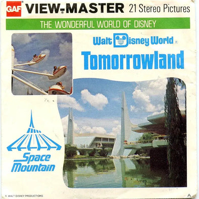 Tomorrowland - Space Mountain- View-Master 3 Reel Packet - 1970s views - vintage - (PKT-A952-G5) 3Dstereo 