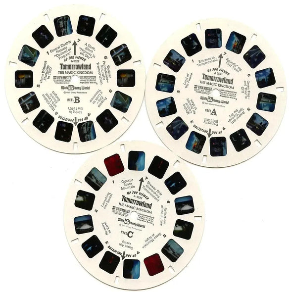 Tomorrowland - Space Mountain- View-Master 3 Reel Packet - 1970s views - vintage - (PKT-A952-G5) 3Dstereo 