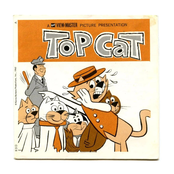 Top Cat  - View-Master 3 Reel Packet - 1970s - vintage - (ECO-B513-G3A)