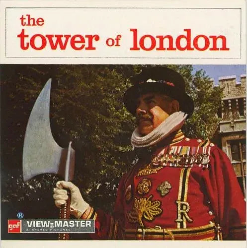 Tower of London - View-Master 3 Reel Packet - vintage - (C284-BG4) Packet 3dstereo 