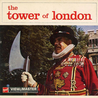 Tower of London - View-Master - Vintage- 3 Reel Packet - 1970s views - (BARG-C284-BG4)) Packet 3dstereo 