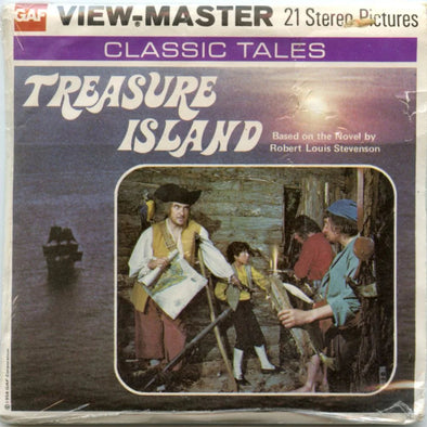 Treasure Island - View-Master - Vintage - 3 Reel Packet - 1970s - (ECO-BB432-G5) Packet 3Dstereo 