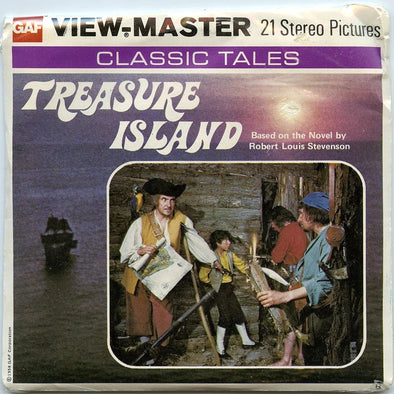 Treasure Island - View-Master - Vintage - 3 Reel Packet - 1970s - (PKT-BB432-G5mint) 3Dstereo 