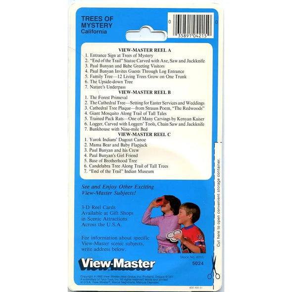 Trees of Mystery - View-Master 3 Reel Set on Card - NEW - (VBP-5024) VBP 3dstereo 