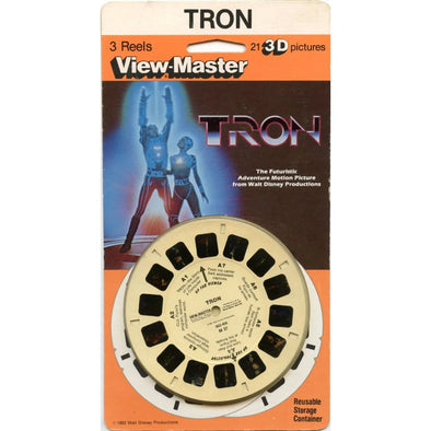 Tron- View-Master - 3 Reels on Card - New (M37) VBP 3dstereo 