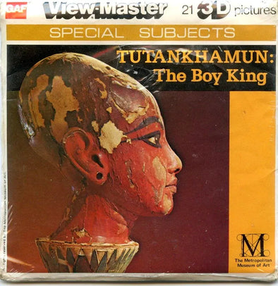 Tutankhamun - View-Master - 3 Reel Packet - 1970s vintage - (PKT-J75-G5mint) Packet 3Dstereo 