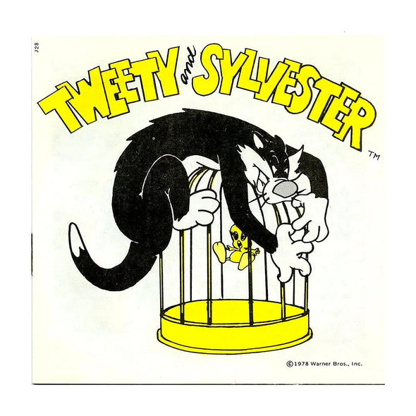 Tweety and Sylvester - View-Master 3 Reel Packet - 1970's - (ECO-J28-G5nk) Packet 3Dstereo 