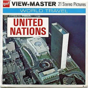 United Nations - View-Master - Vintage - 3 Reel Packet - 1970s views - (ECO-A651) 3Dstereo 