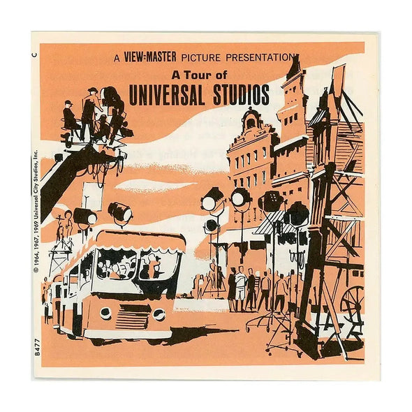 Universal Studios Tour - View-Master 3 Reel Packet - 1970s views - vintage - (PKT-B477-G1C) Packet 3Dstereo 
