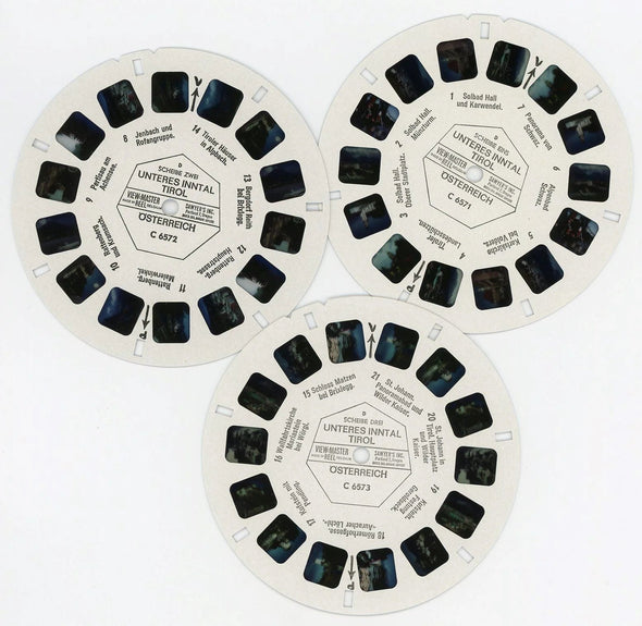 Unteres Inntal - View-Master 3 Reel Packet - 1960s Views - Vintage - (zur Kleinsmiede) - (C657d-BG2) Packet 3dstereo 
