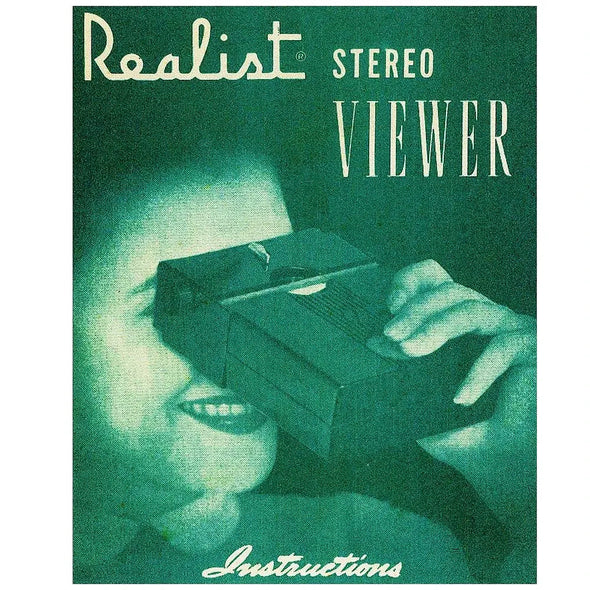 Instruction Booklet - Realist Stereo Red Button Viewer - Facsimile NEW 3dstereo 