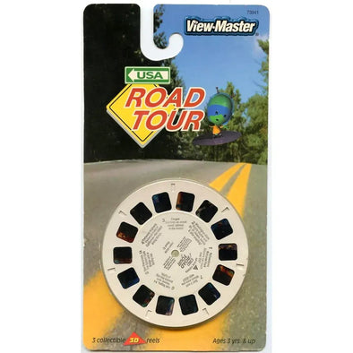 USA Road Tour - View-Master 3 Reel Set on Card - NEW - (VBP-7394)