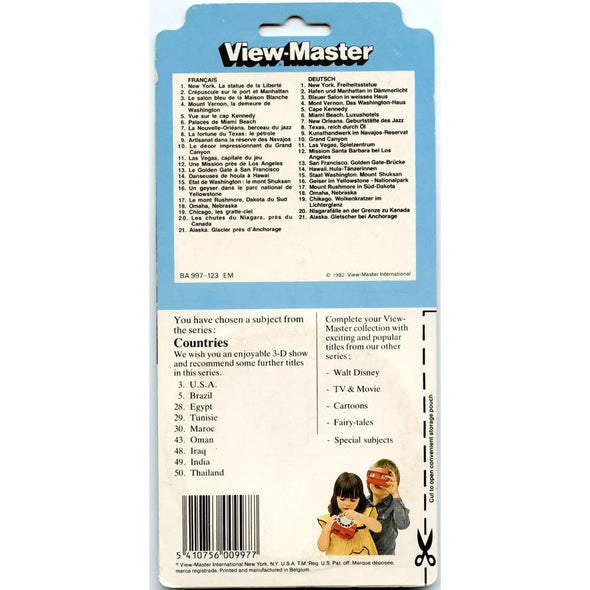 USA- View-Master - 3 Reels Set on Card - NEW (VBP-BA997) VBP 3dstereo 