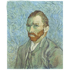 Van Gogh - Self Portrait (2 views) - 3D Lenticular Postcard Greeting Card Postcard 3dstereo 