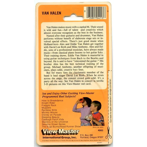 Van Halen - View-Master 3 Reel set on Card - NEW - (VBP-4063) 3dstereo 