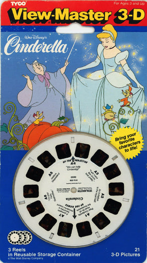 Cinderella - View-Master 3 Reels on Card - New VBP 3dstereo 