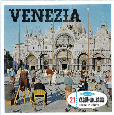 Venezia - Venice - View-Master 3 Reel Packet - 1960s Views - Vintage - (PKT-C030i-S6) Packet 3dstereo 