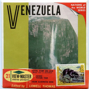 Venezuela - Coin & Stamp - View-Master - Vintage - 3 Reel Packet - 1960s views - (PKT-B050-S6sc) Packet 3Dstereo 