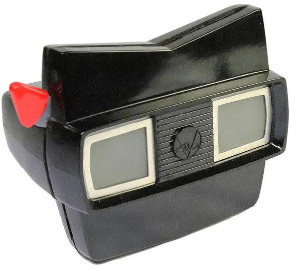 View-Master Model E - vintage - black with red pull 3dstereo 