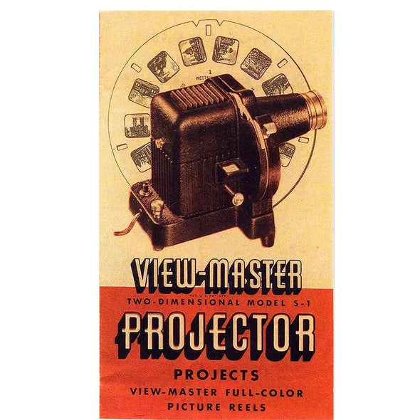 View-Master S-1 2D Projector S-1 Sales Brochure - facsimile Instructions 3dstereo 