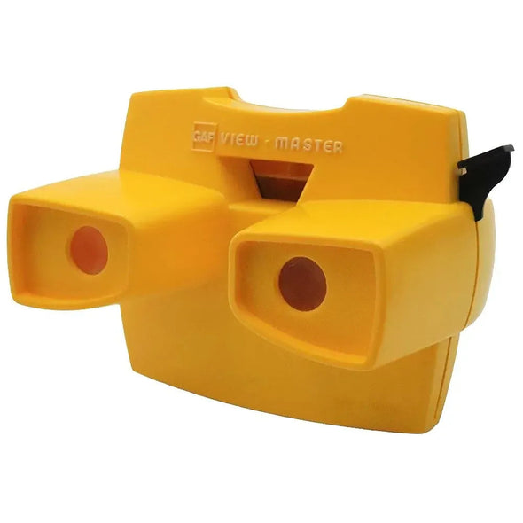 View-Master Viewer - No. 10 (J) - Yellow - vintage 3Dstereo.com 