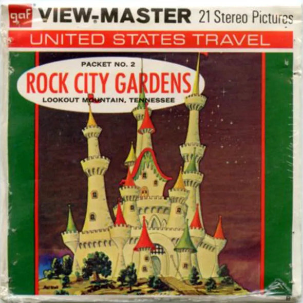 Rock City Gardens No.2 - View-Master 3 Reel Packet - 1970s views - vintage - (PKT-A885-G3mint) 3Dstereo 