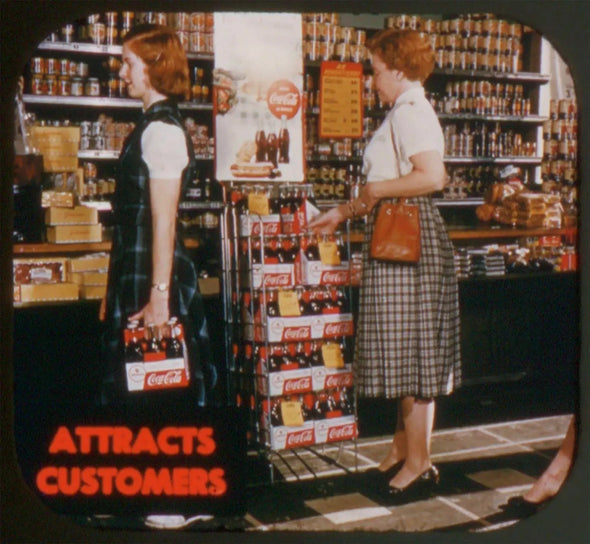 Coca Cola Bottle Sales Carton Rack #6 - View-Master Commercial Reel - vintage 3dstereo 